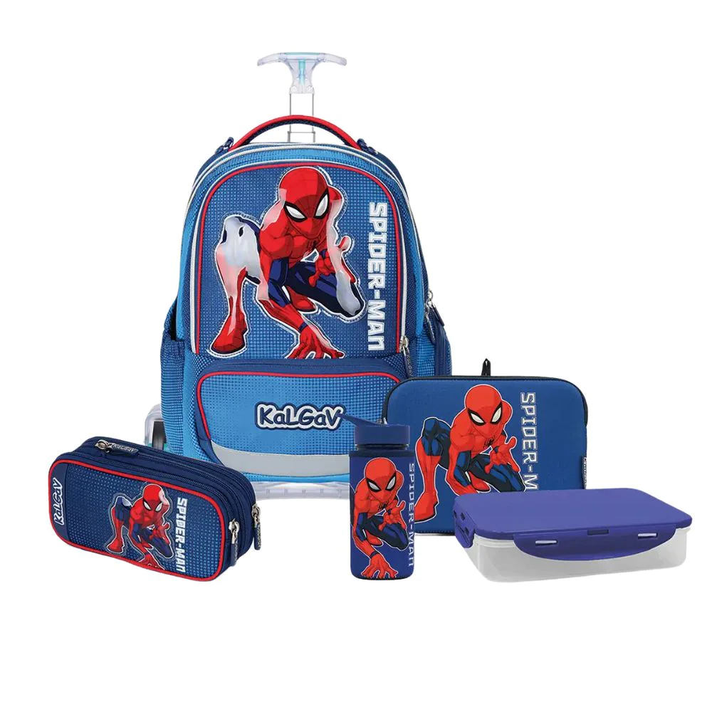 מארז לבית ספר של חברת קל גב X-Fix trolley Spiderman