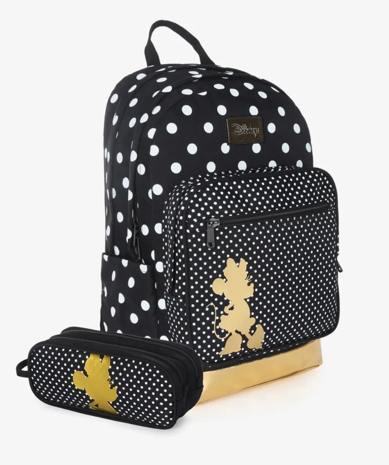 תיק+קלמר של חברת קל גב Disney Dots Minnie