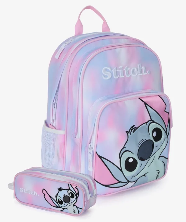 תיק גב + קלמר של חברת קל גב דגם Stitch Pastel