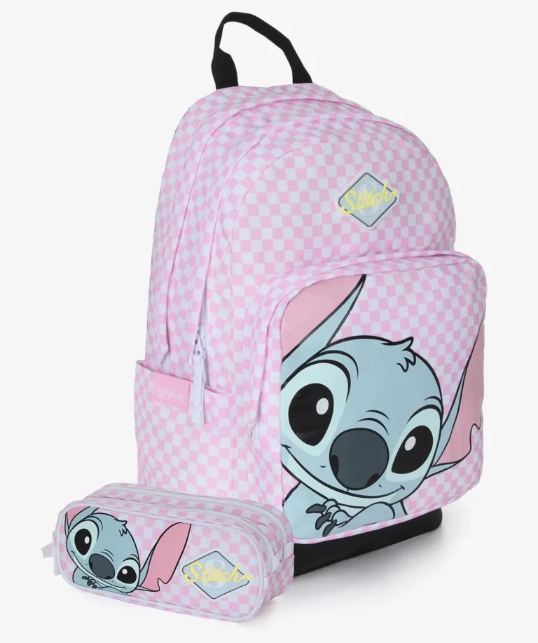 תיק גב + קלמר של חברת קל גב דגם Stitch Checkers