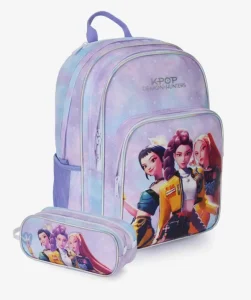 תיק גב + קלמר לבית ספר של חברת קל גב דגם  Kpop Young Pastel